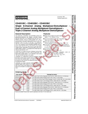 CD4053BCM datasheet  